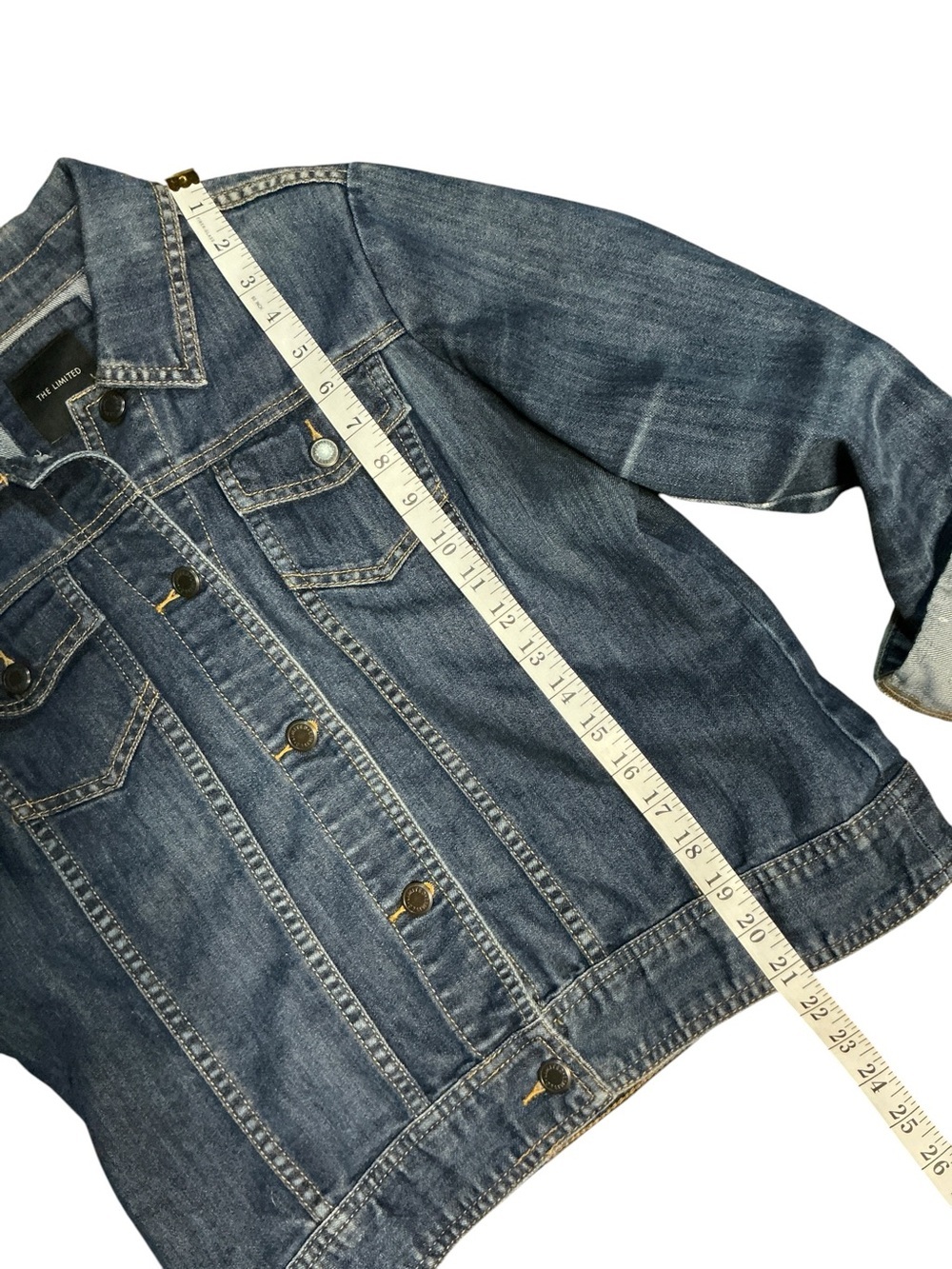 Journey Upcycled Denim Jacket Band T Shirt Rock Festival Concert 80s - Picture 9 of 10
